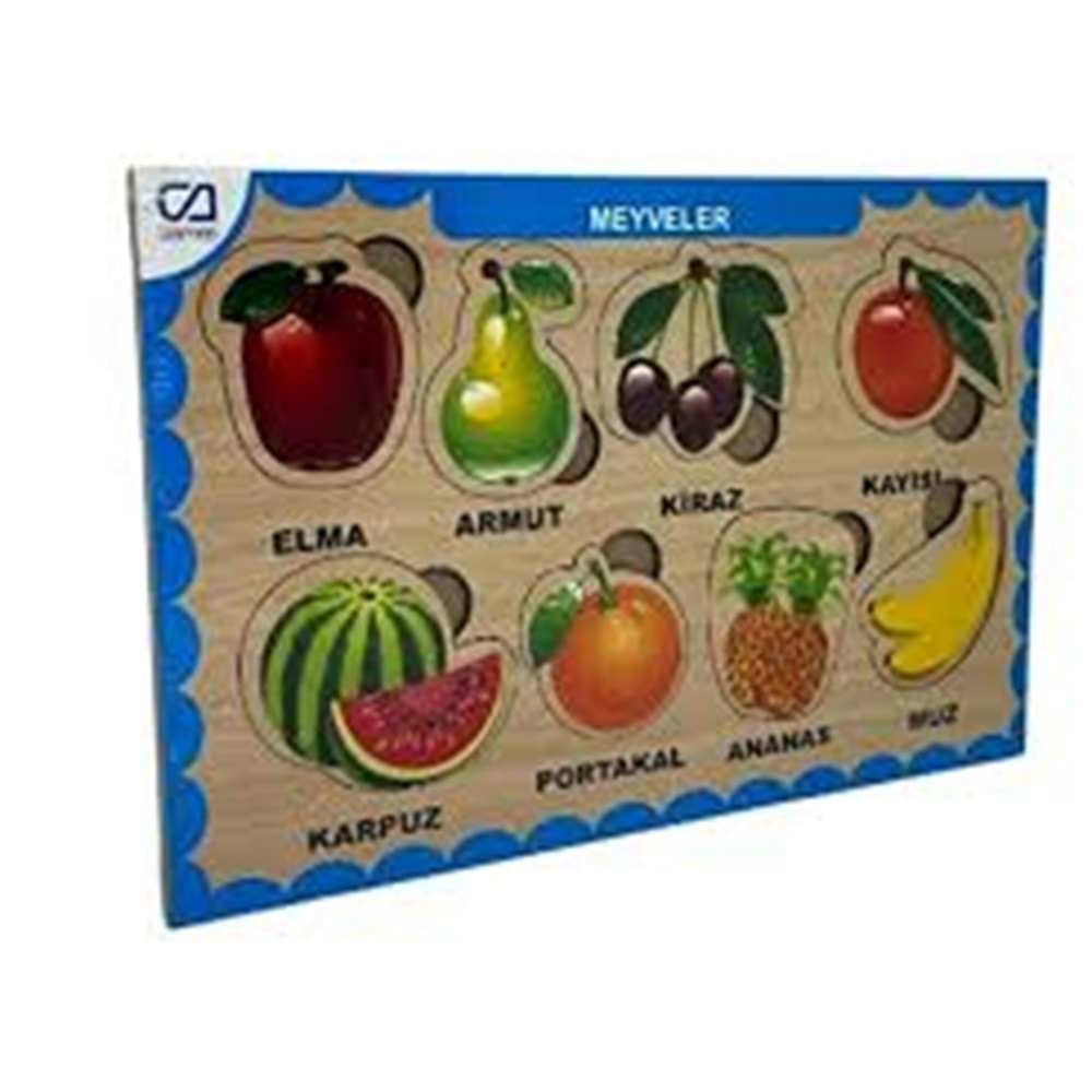 Ahşap Puzzle Meyveler